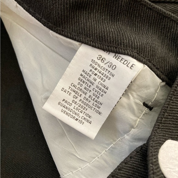 SILVER NEEDLE | NWT Men’s Black Bull Denim Slim Straight Jeans - Picture 5 of 7